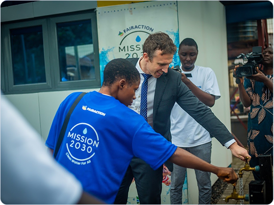 Australian High Commission visit to the Isale Oja water project