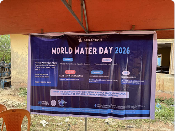 World Water Day at Arulogun, Akinyele LGA